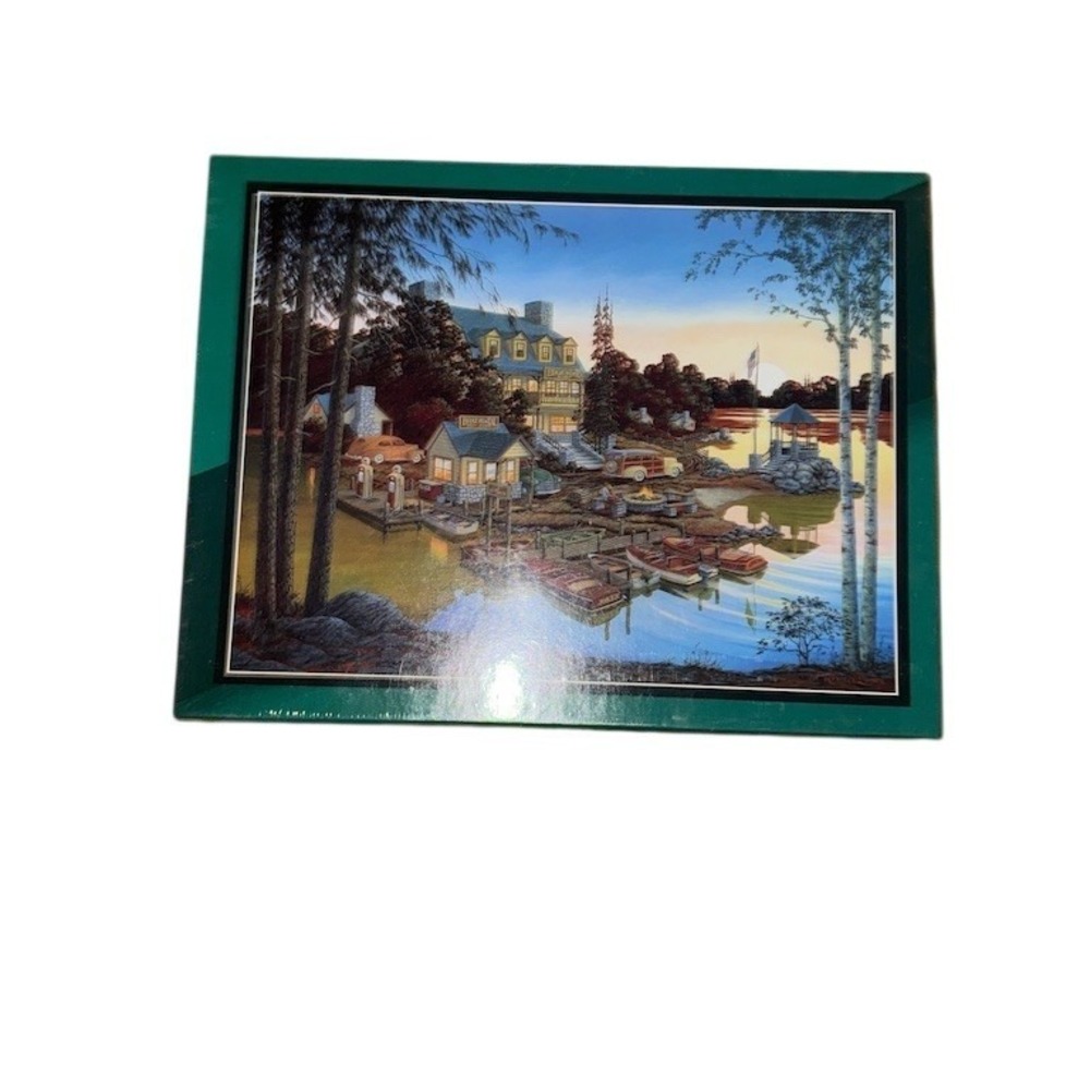 MasterPieces‎ Peaceful Easy Evening 550-Piece Jigsaw Puzzle Lakeside NIB
